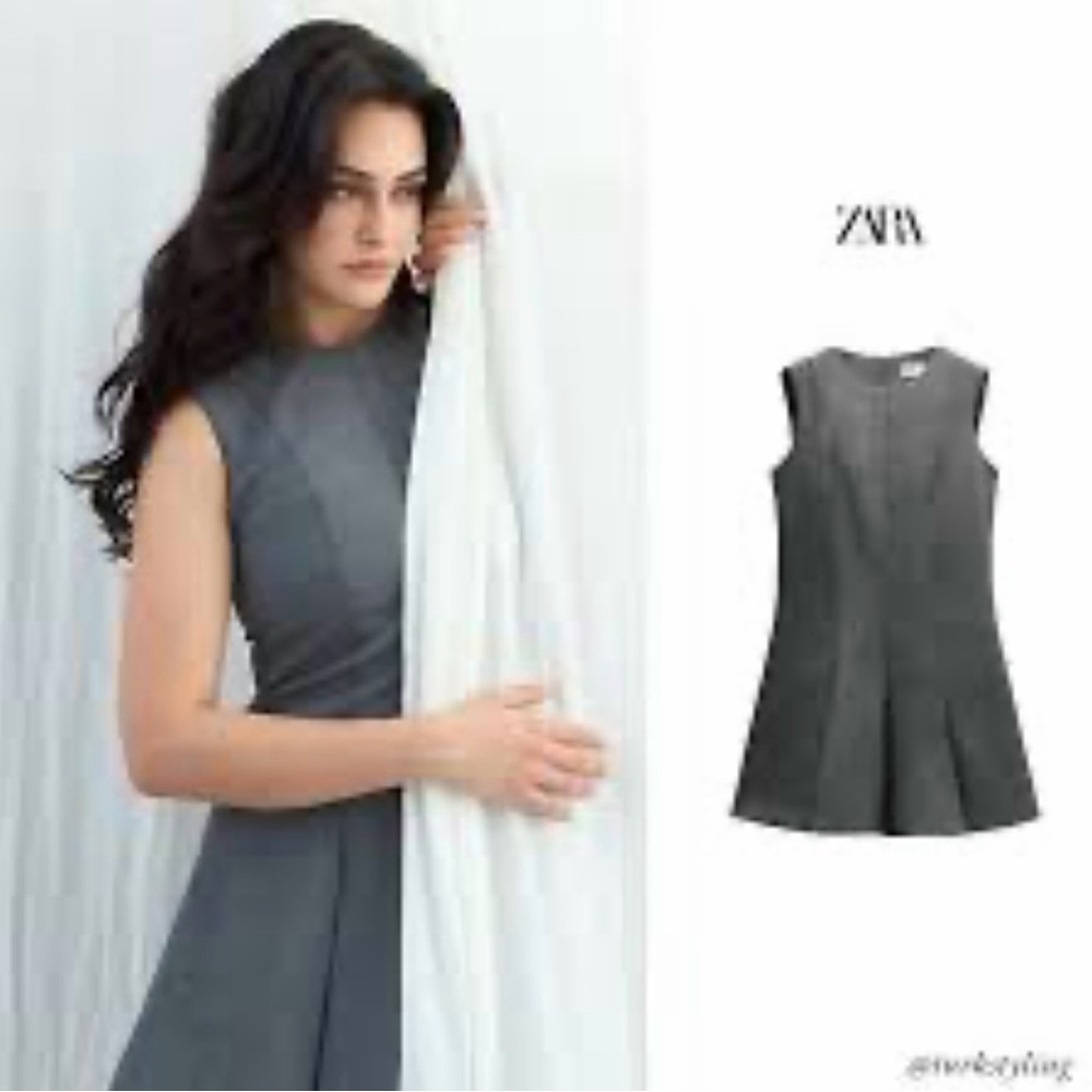 Zara Women's Charcoal Mini Dress